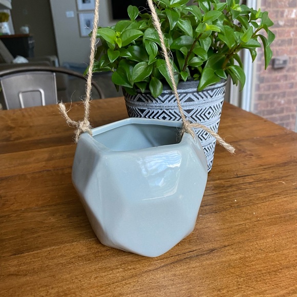 Hanging planter flower pot boho modern geometric - Picture 3 of 7